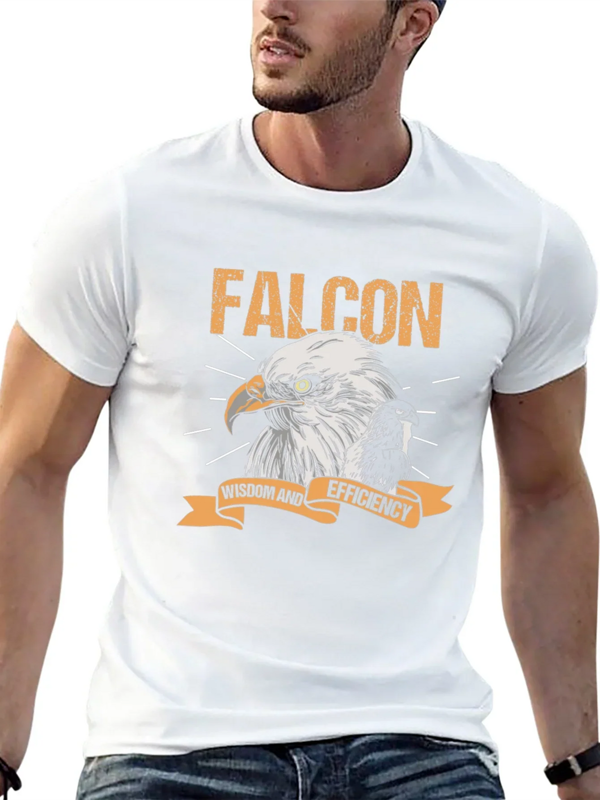 Falcon Wisdom & Efficiency Graphic Tee - Black product image 12