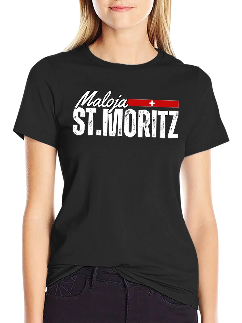 Maloja St. Moritz T-Shirt - Black Graphic Tee product image 2