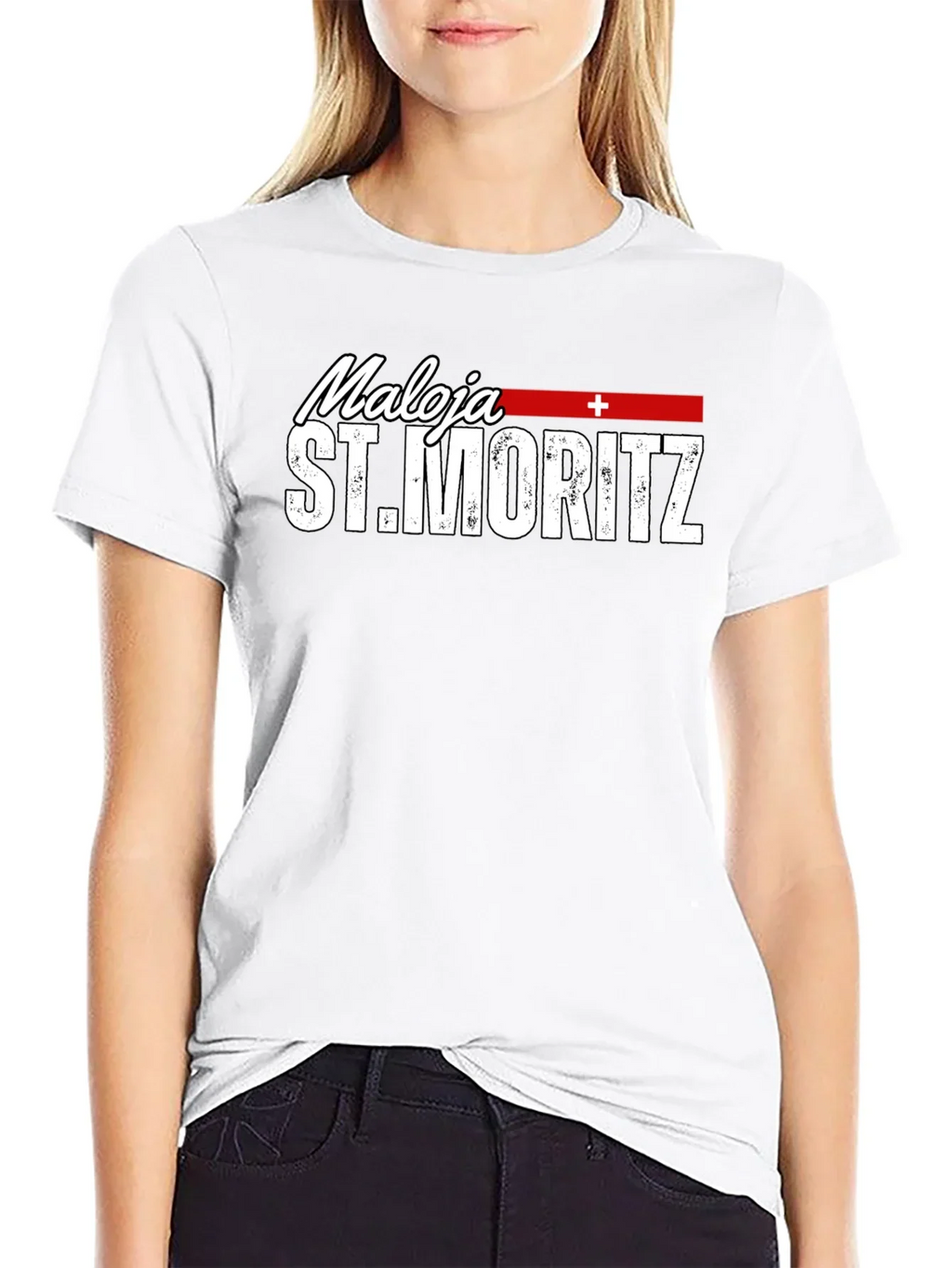 Maloja St. Moritz T-Shirt - Black Graphic Tee product image 8
