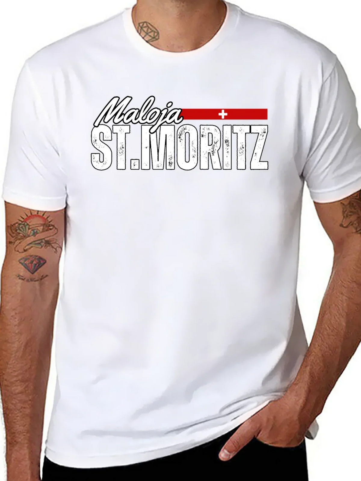 Maloja St. Moritz T-Shirt - Black Graphic Tee product image 7