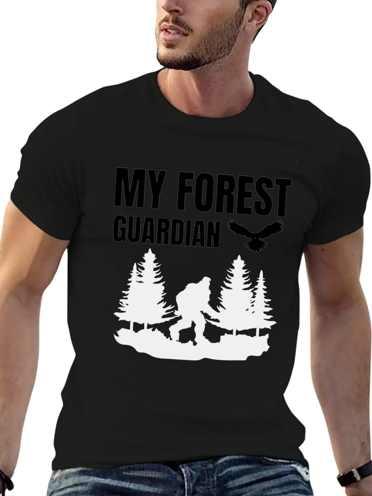 My Forest Guardian T-Shirt - Bigfoot Design product image 6