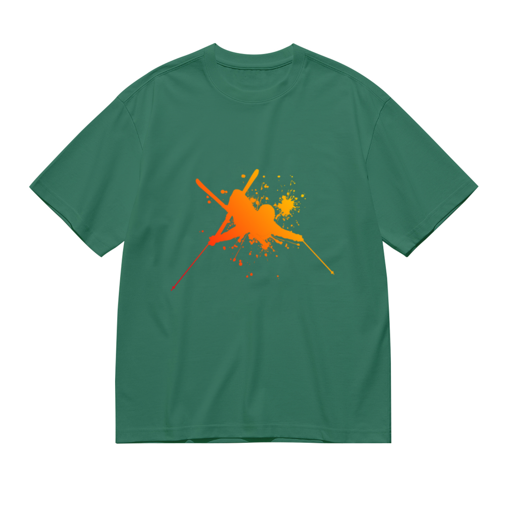 Martial Arts Flying Kick Paint Splatter Silhouette Graphic product image 2