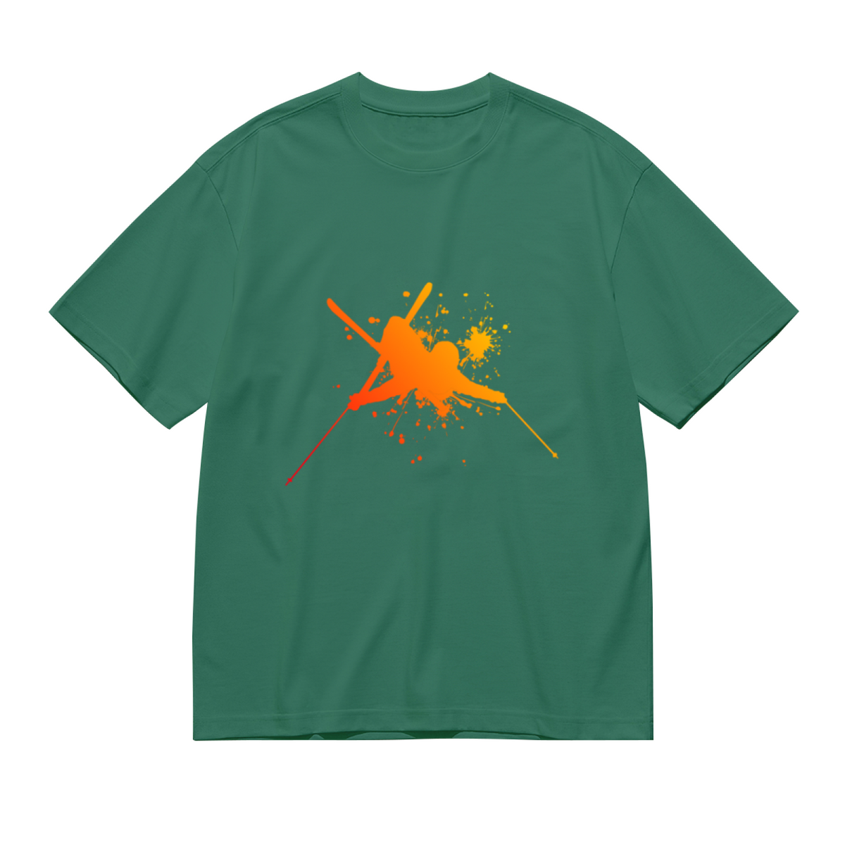 Martial Arts Flying Kick Paint Splatter Silhouette Graphic product image 2