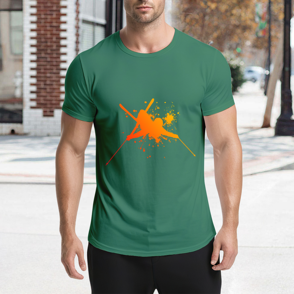 Martial Arts Flying Kick Paint Splatter Silhouette Graphic product image 4