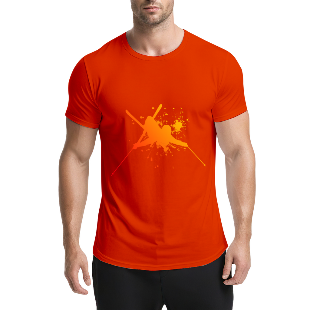 Martial Arts Flying Kick Paint Splatter Silhouette Graphic product image 15