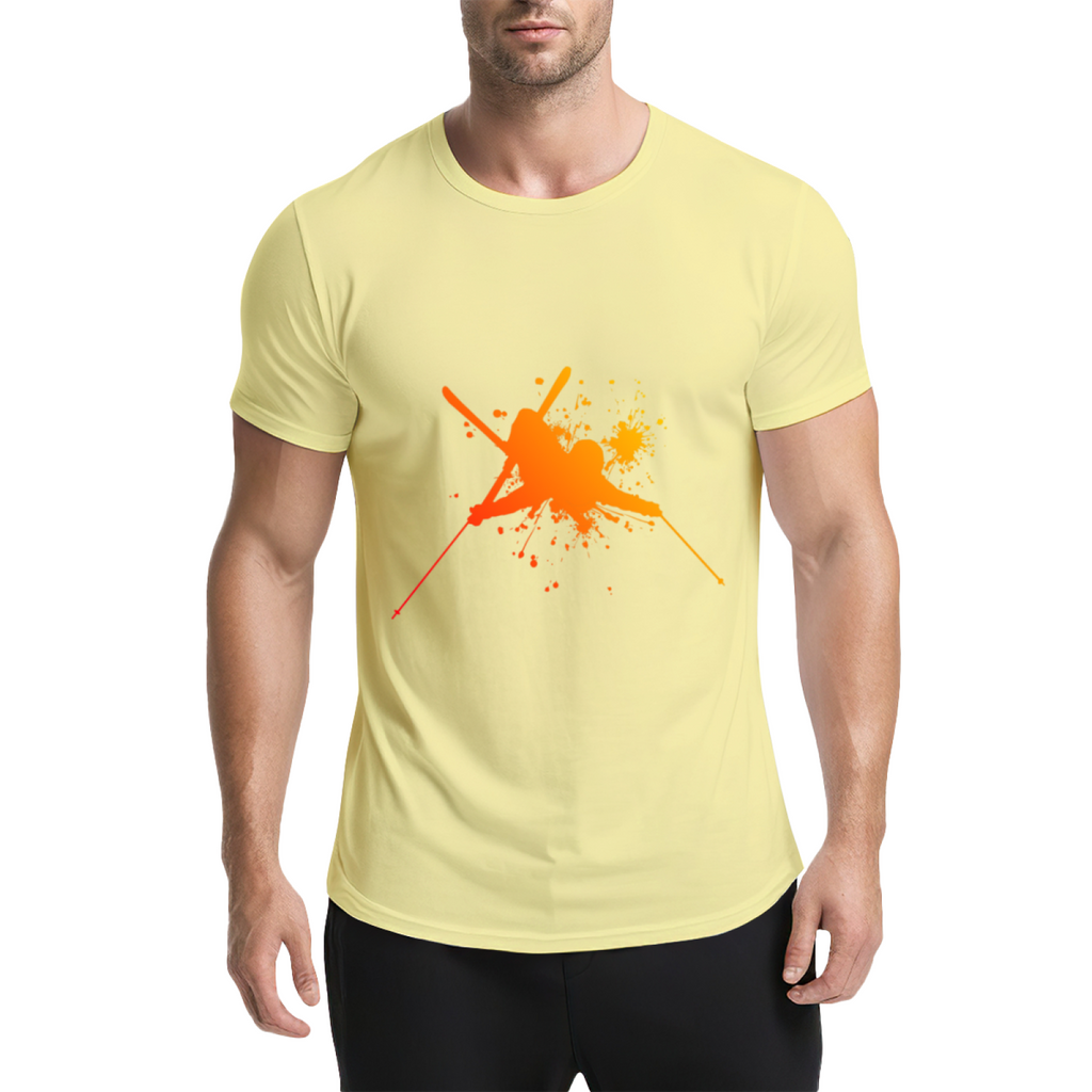 Martial Arts Flying Kick Paint Splatter Silhouette Graphic product image 20