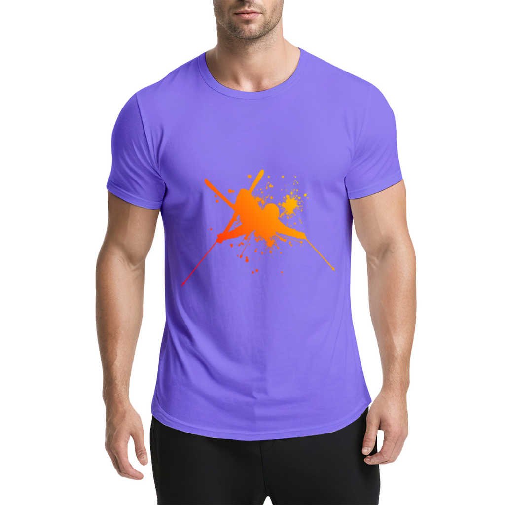 Martial Arts Flying Kick Paint Splatter Silhouette Graphic product image 17