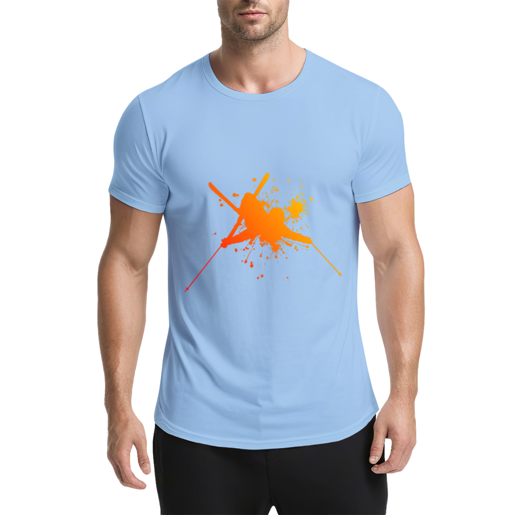Martial Arts Flying Kick Paint Splatter Silhouette Graphic product image 18
