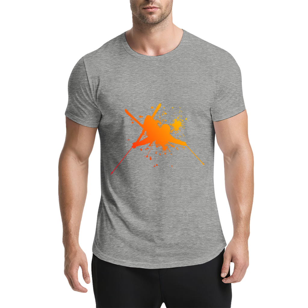 Martial Arts Flying Kick Paint Splatter Silhouette Graphic product image 16