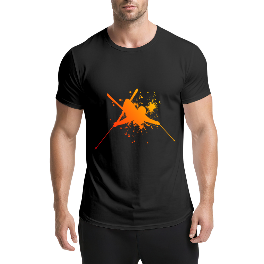 Martial Arts Flying Kick Paint Splatter Silhouette Graphic product image 9