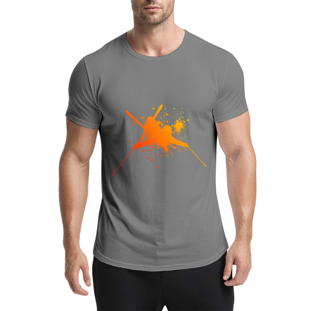 Martial Arts Flying Kick Paint Splatter Silhouette Graphic product image 11