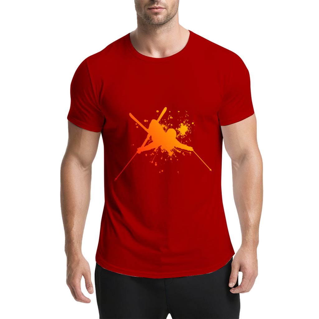 Martial Arts Flying Kick Paint Splatter Silhouette Graphic product image 14