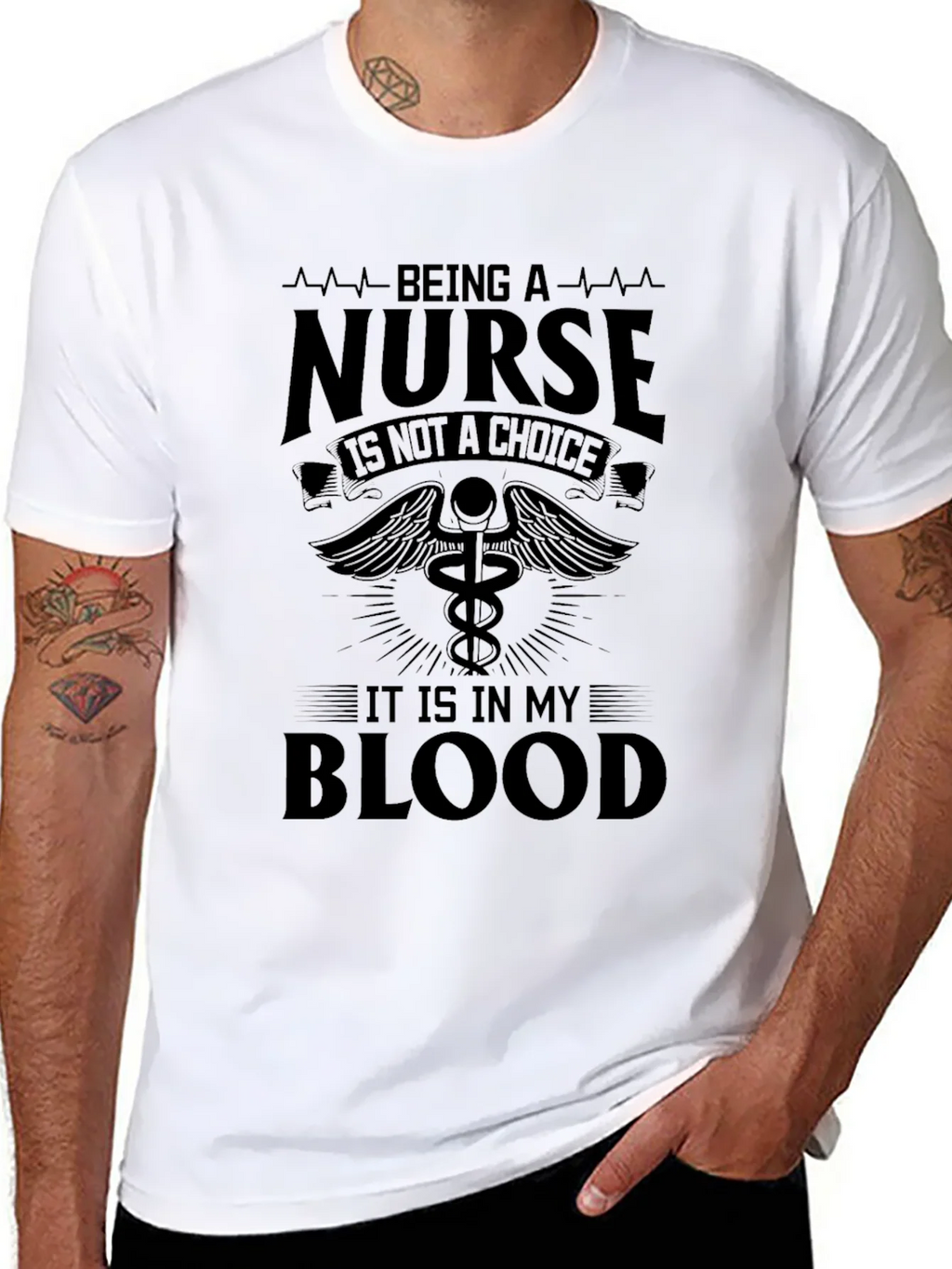 Nurse Blood T-Shirt - Healthcare Apparel product image 7