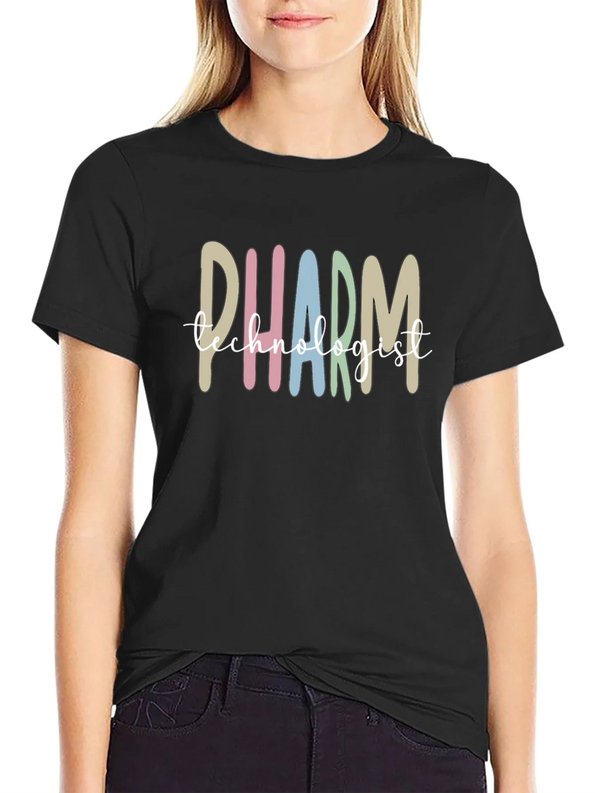 Pharm Technologist Black T-Shirt product image 2