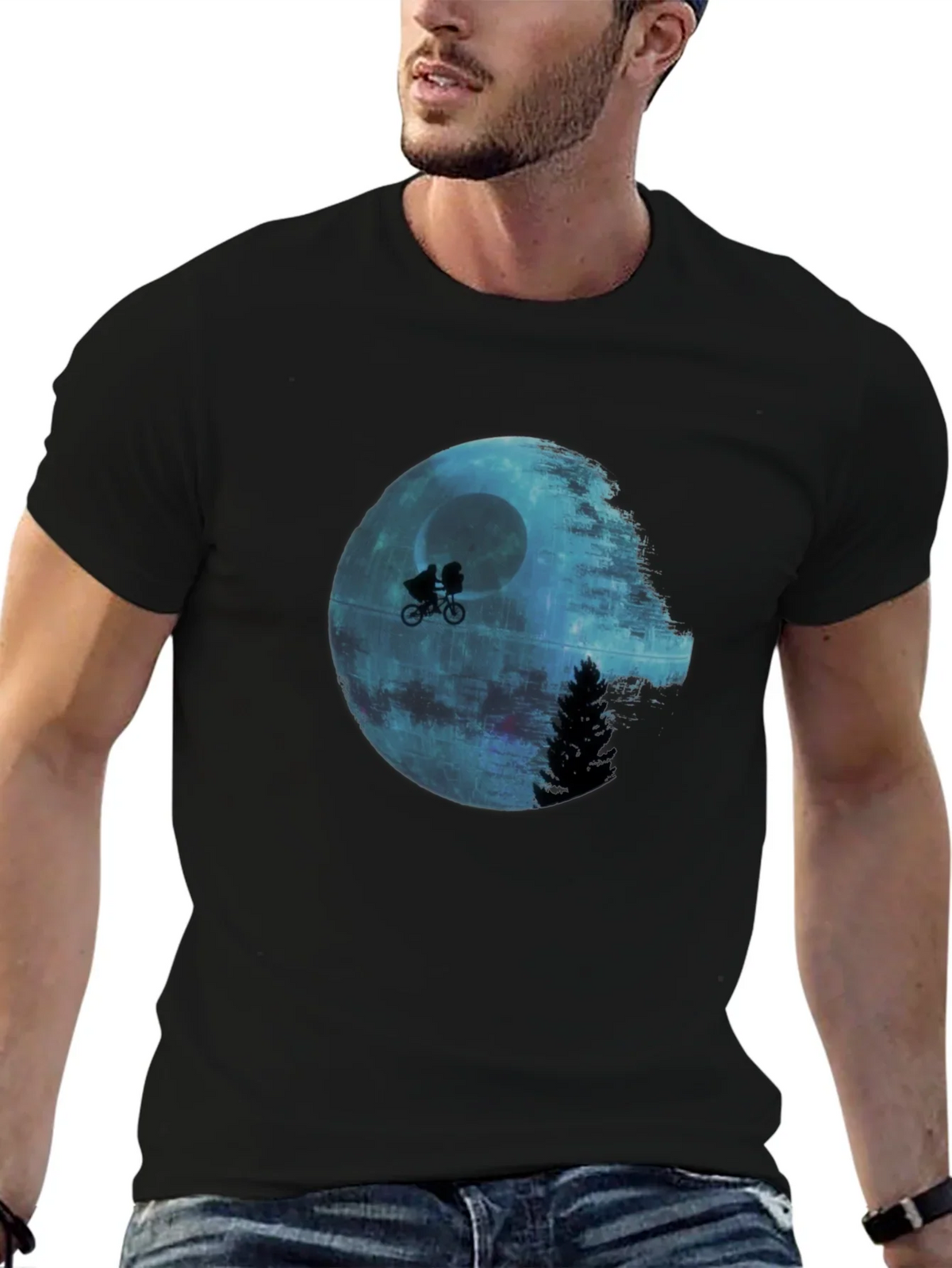 Star Wars Death E.T. Parody Black T-Shirt product image 6