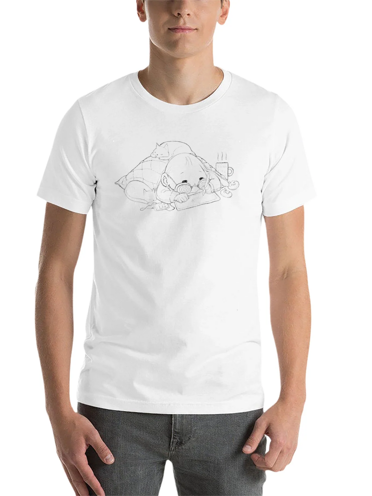 Cozy Reader T-Shirt - Relaxed Style product image 10