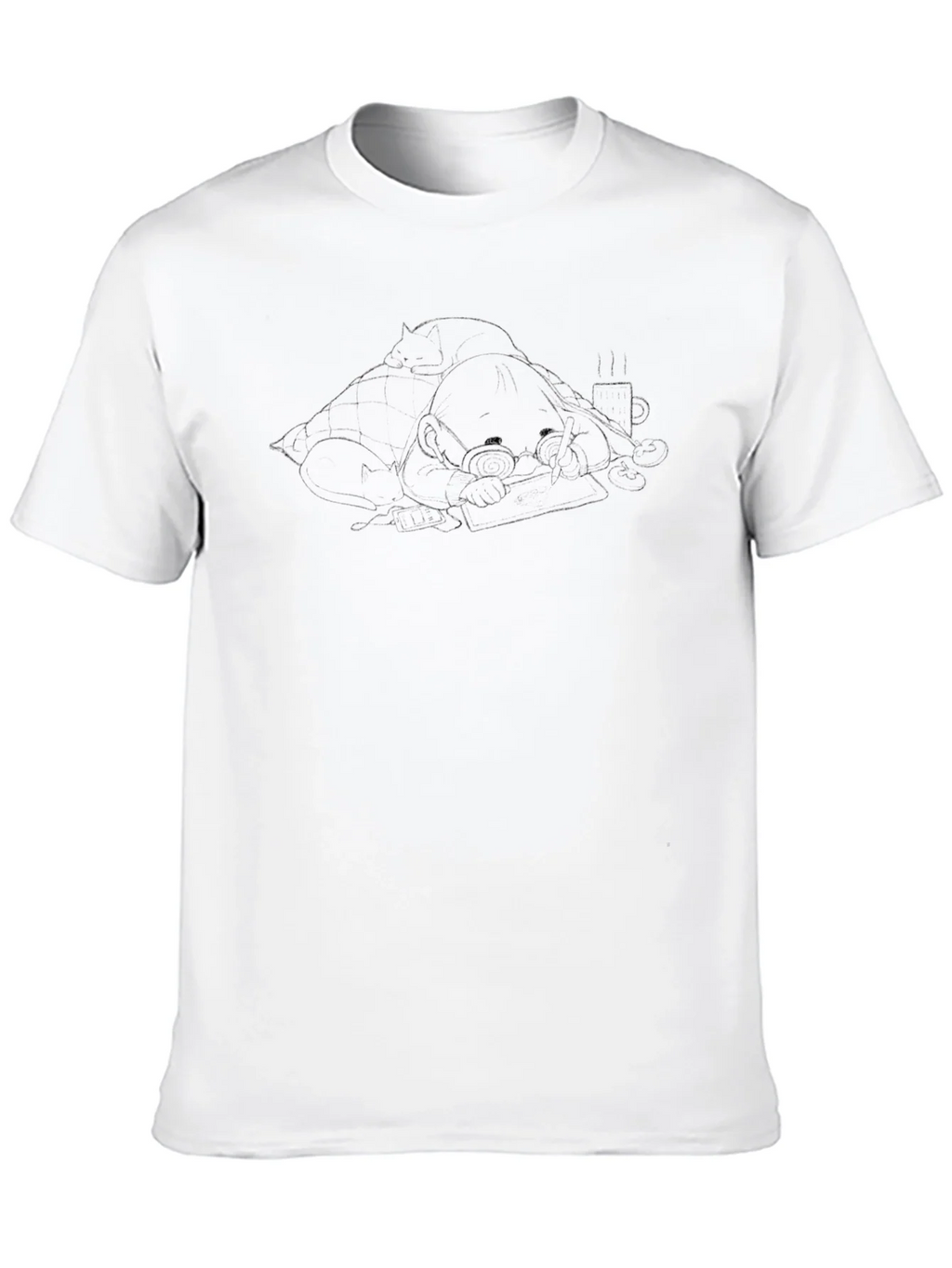 Cozy Reader T-Shirt - Relaxed Style product image 9
