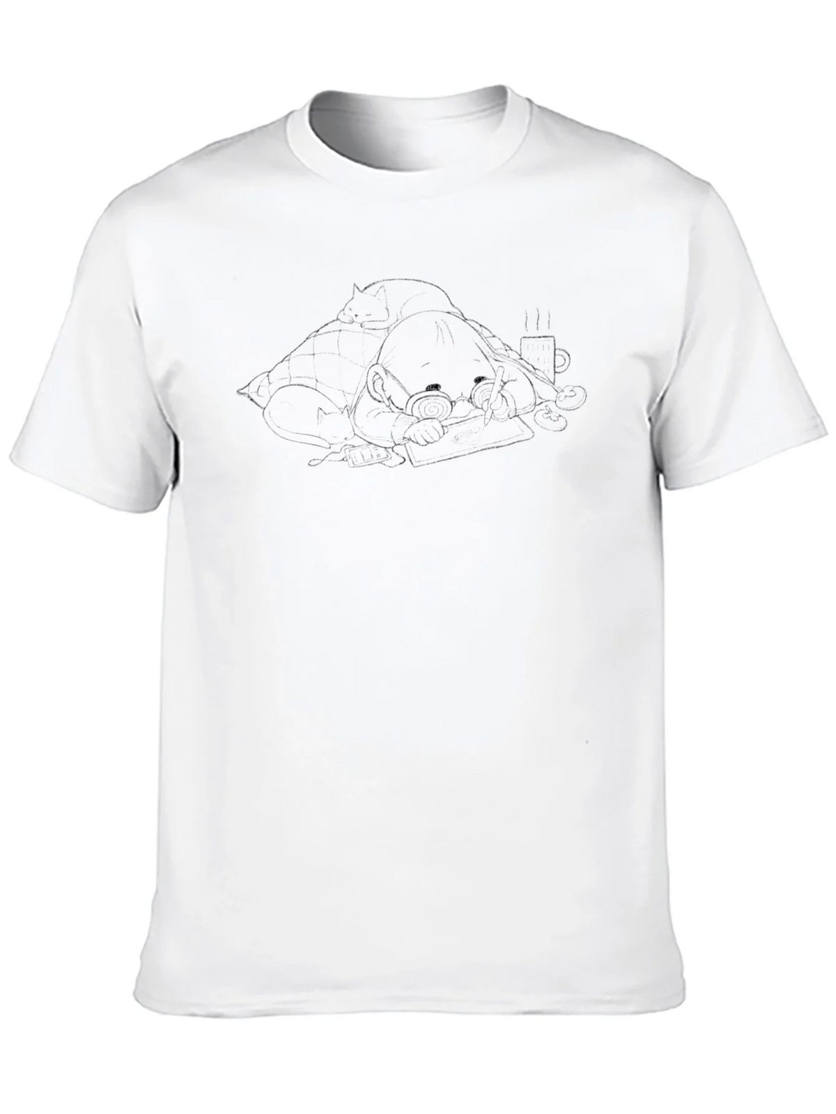 Cozy Reader T-Shirt - Relaxed Style product image 9