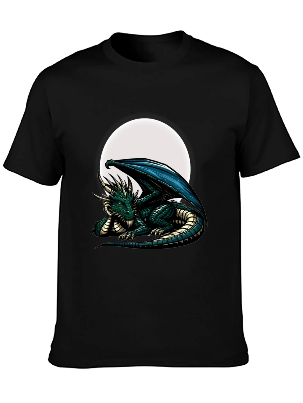 Dragon Moon Graphic Tee - Fantasy T-Shirt product image 3
