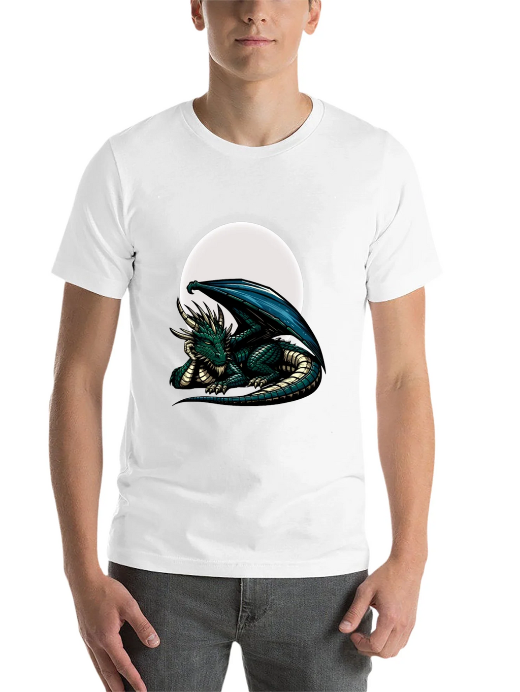 Dragon Moon Graphic Tee - Fantasy T-Shirt product image 10