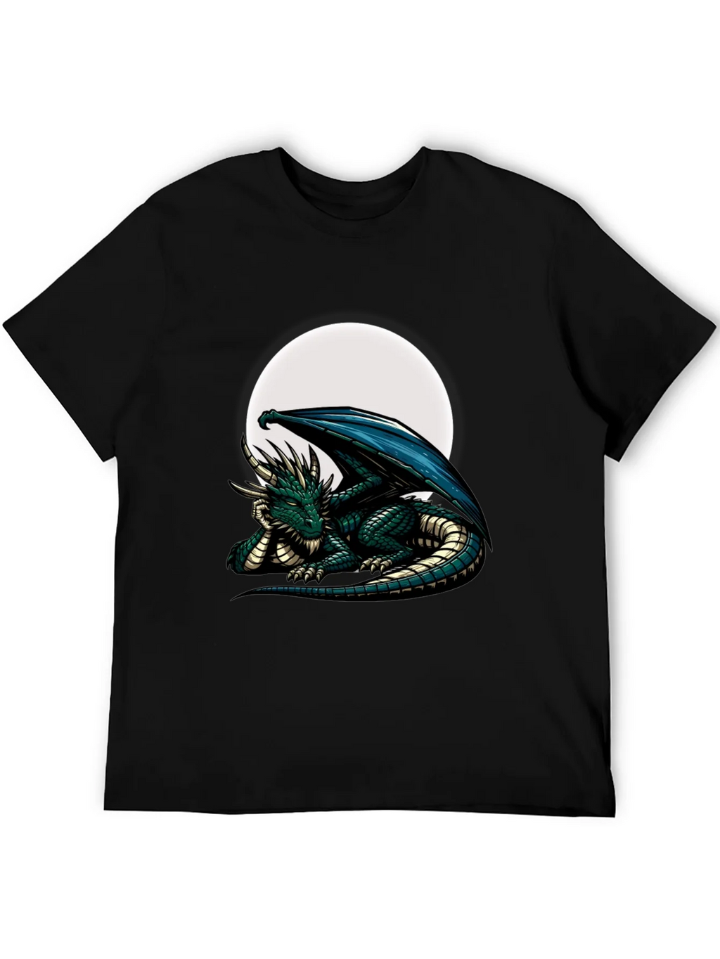 Dragon Moon Graphic Tee - Fantasy T-Shirt product image 5