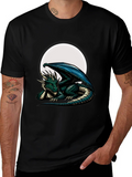 Dragon Moon Graphic Tee - Fantasy T-Shirt product image 1