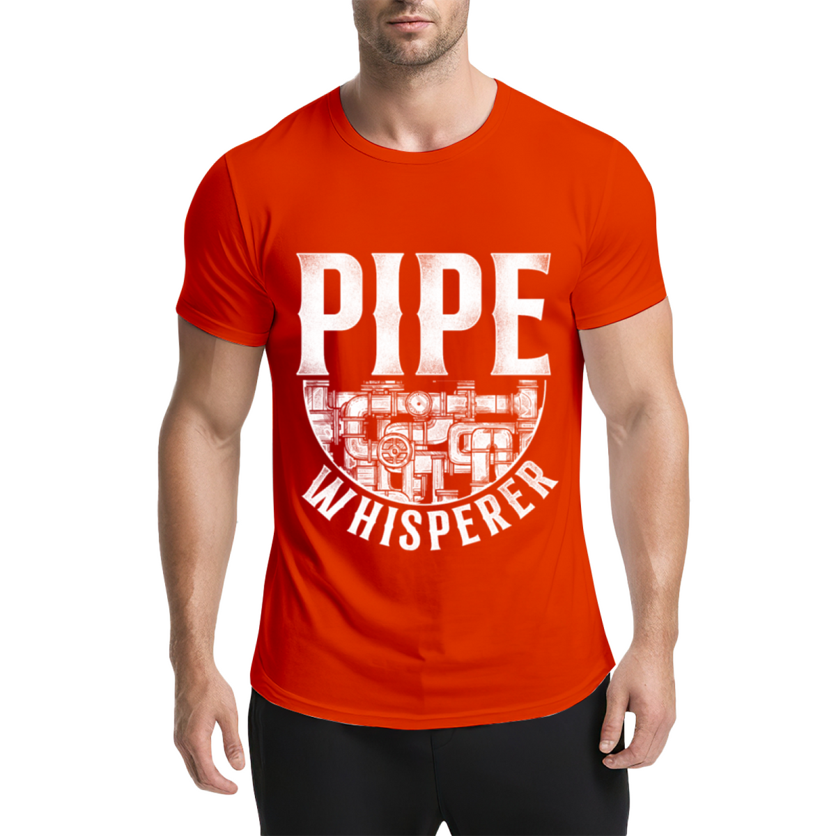 Pipe Whisperer Graphic Tee: Industrial Plumbing Pipes product image 16