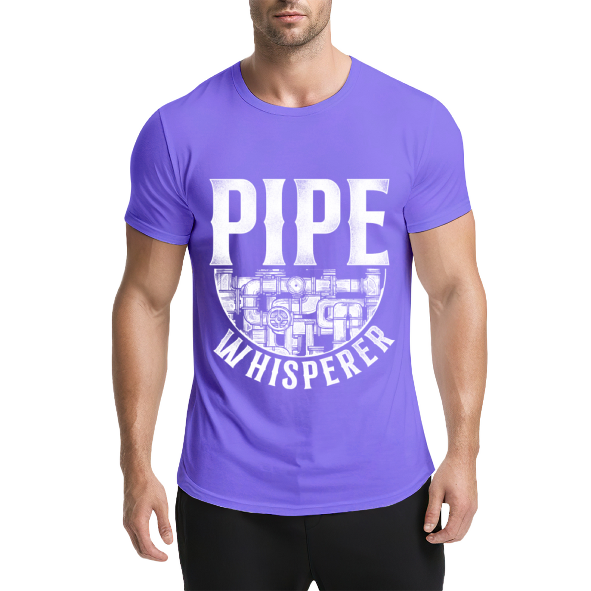 Pipe Whisperer Graphic Tee: Industrial Plumbing Pipes product image 1