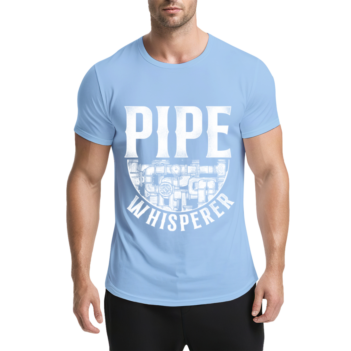 Pipe Whisperer Graphic Tee: Industrial Plumbing Pipes product image 18