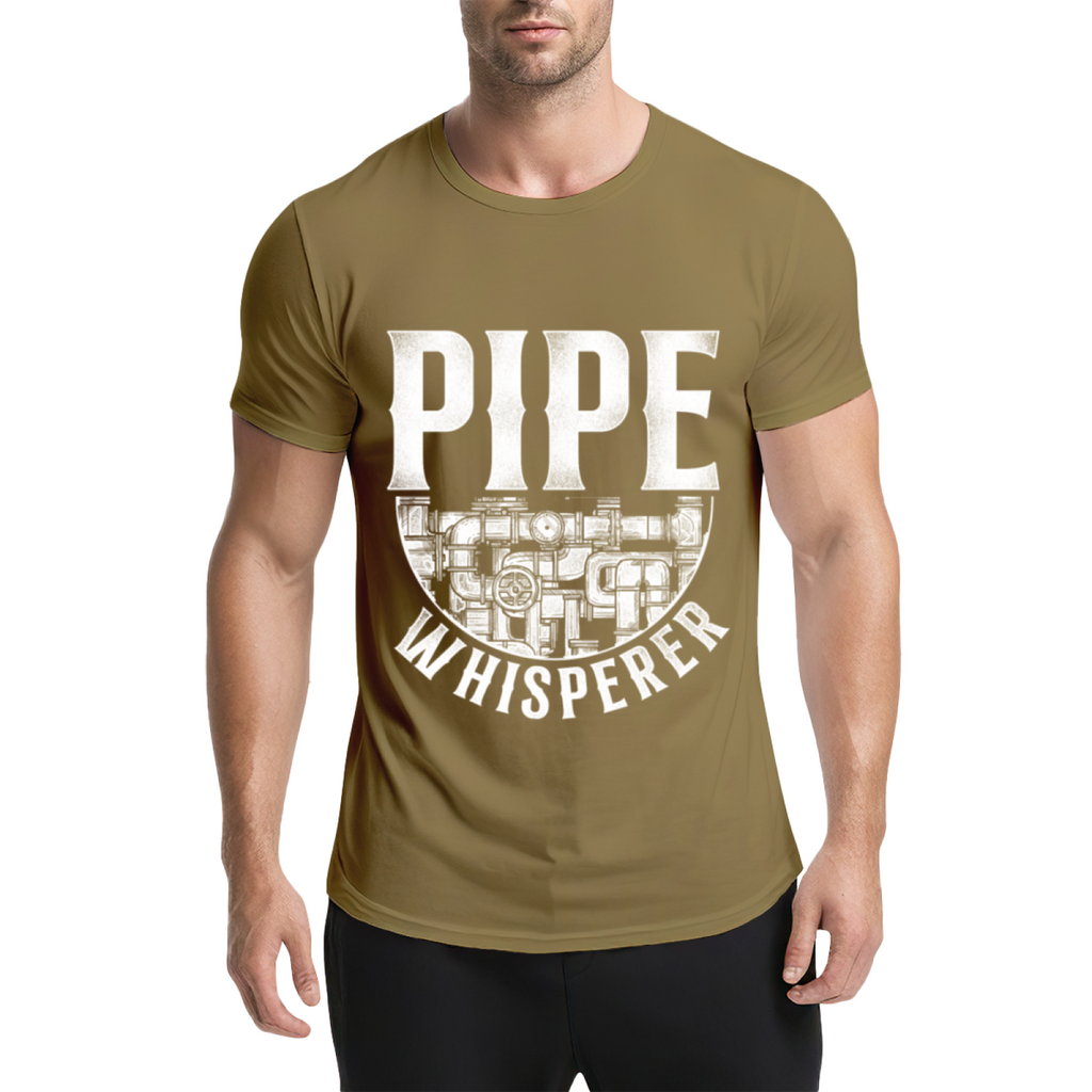 Pipe Whisperer Graphic Tee: Industrial Plumbing Pipes product image 14