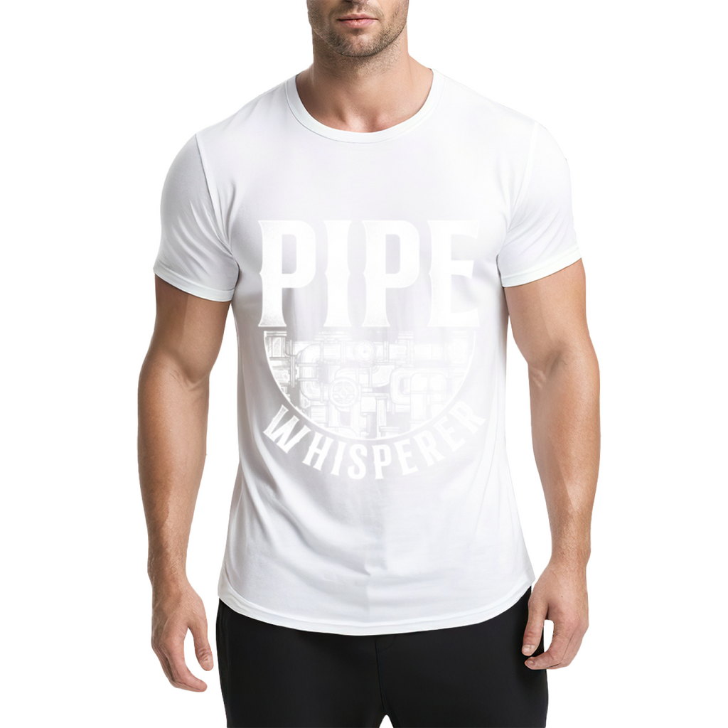 Pipe Whisperer Graphic Tee: Industrial Plumbing Pipes product image 10