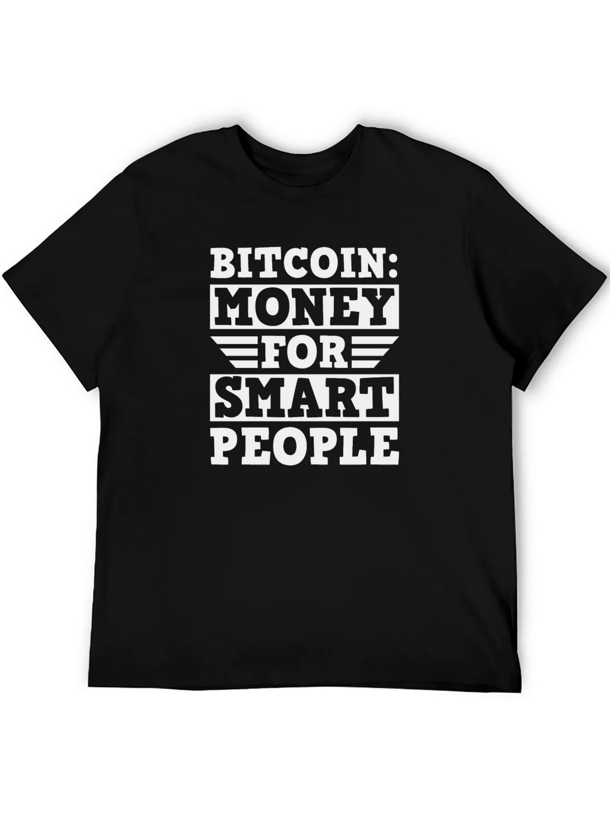 Bitcoin Money For Smart People Black T-Shirt product image 5