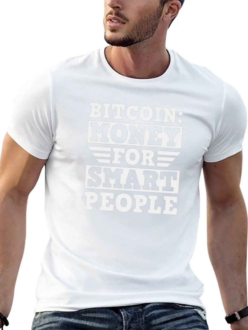 Bitcoin Money For Smart People Black T-Shirt product image 12