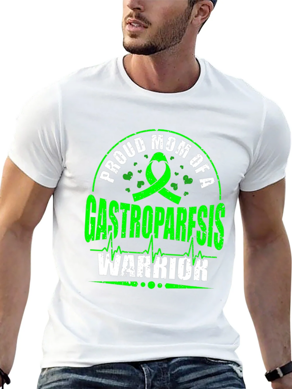 Gastroparesis Warrior Proud Mom T-Shirt product image 12