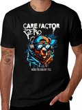 Care Factor Zero Graphic T-Shirt - Bear DJ Design product image 1