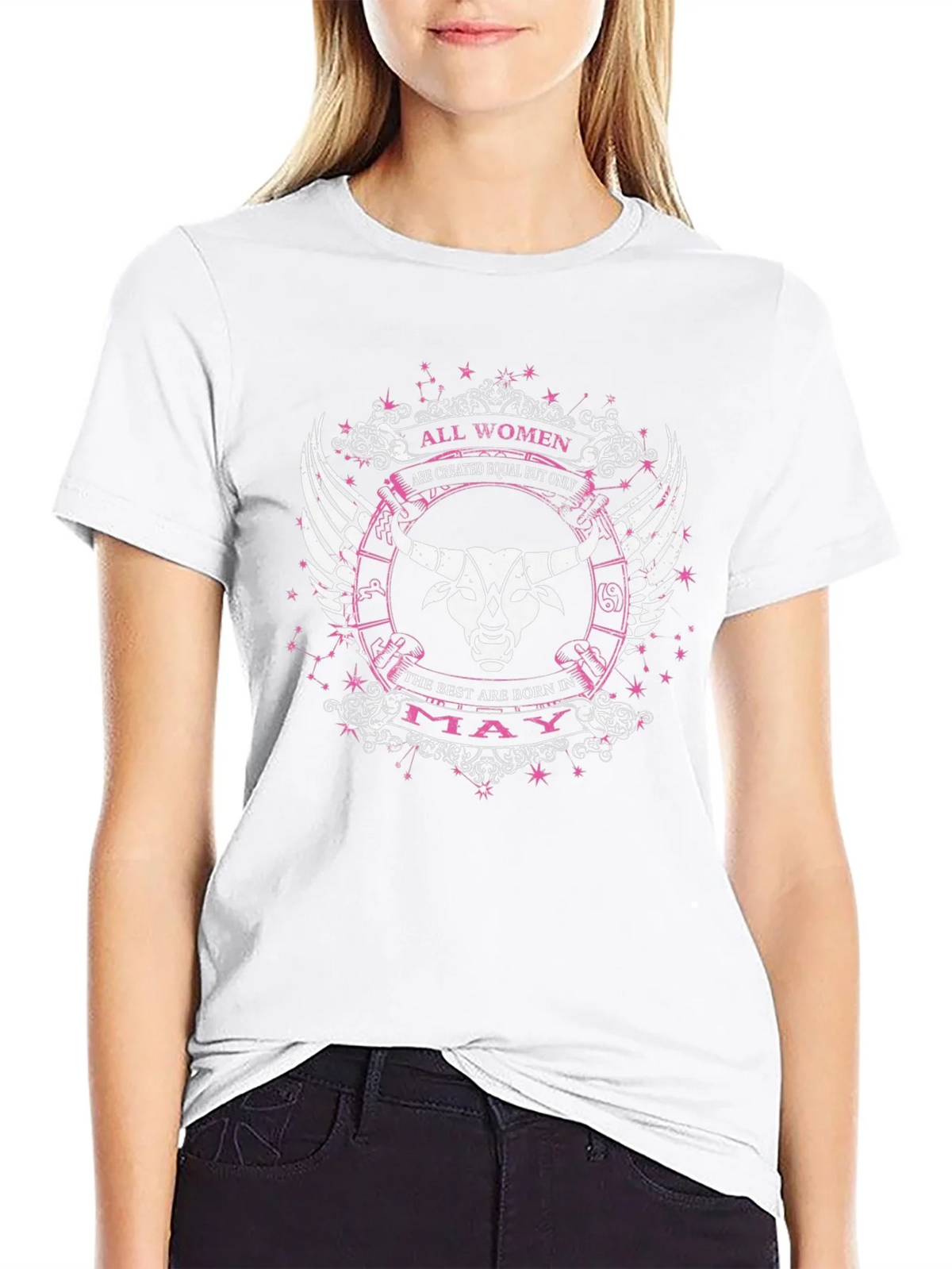 Women Born in May Zodiac Taurus T-Shirt product image 8