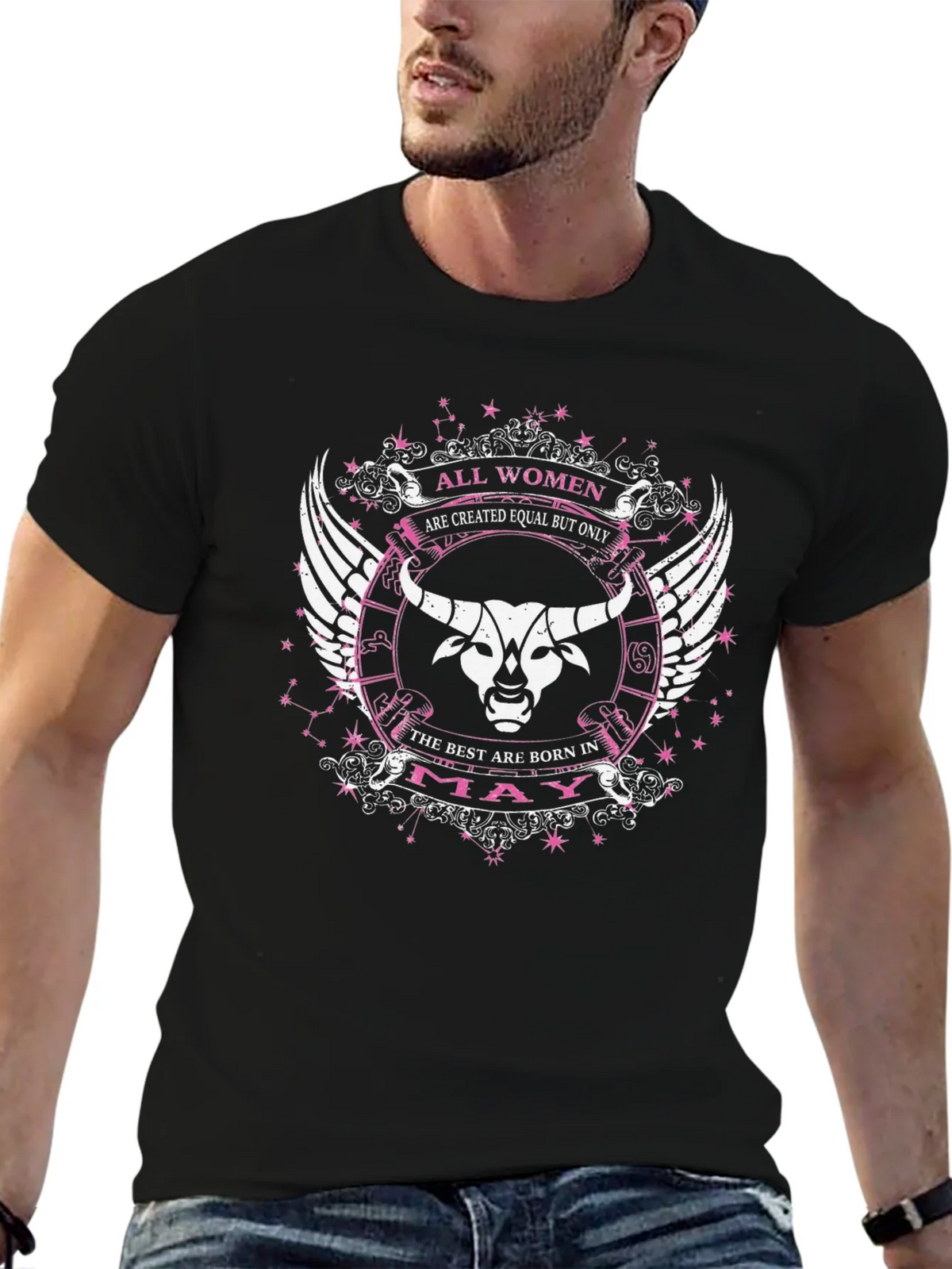 Women Born in May Zodiac Taurus T-Shirt product image 6