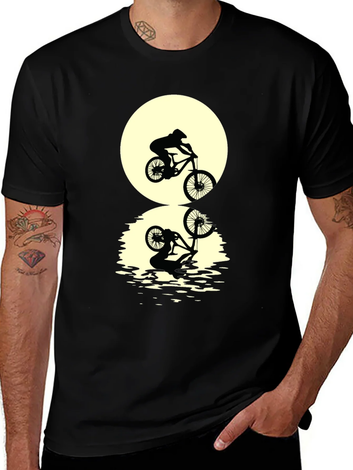 Mountain Bike Silhouette Graphic Tee product image 1