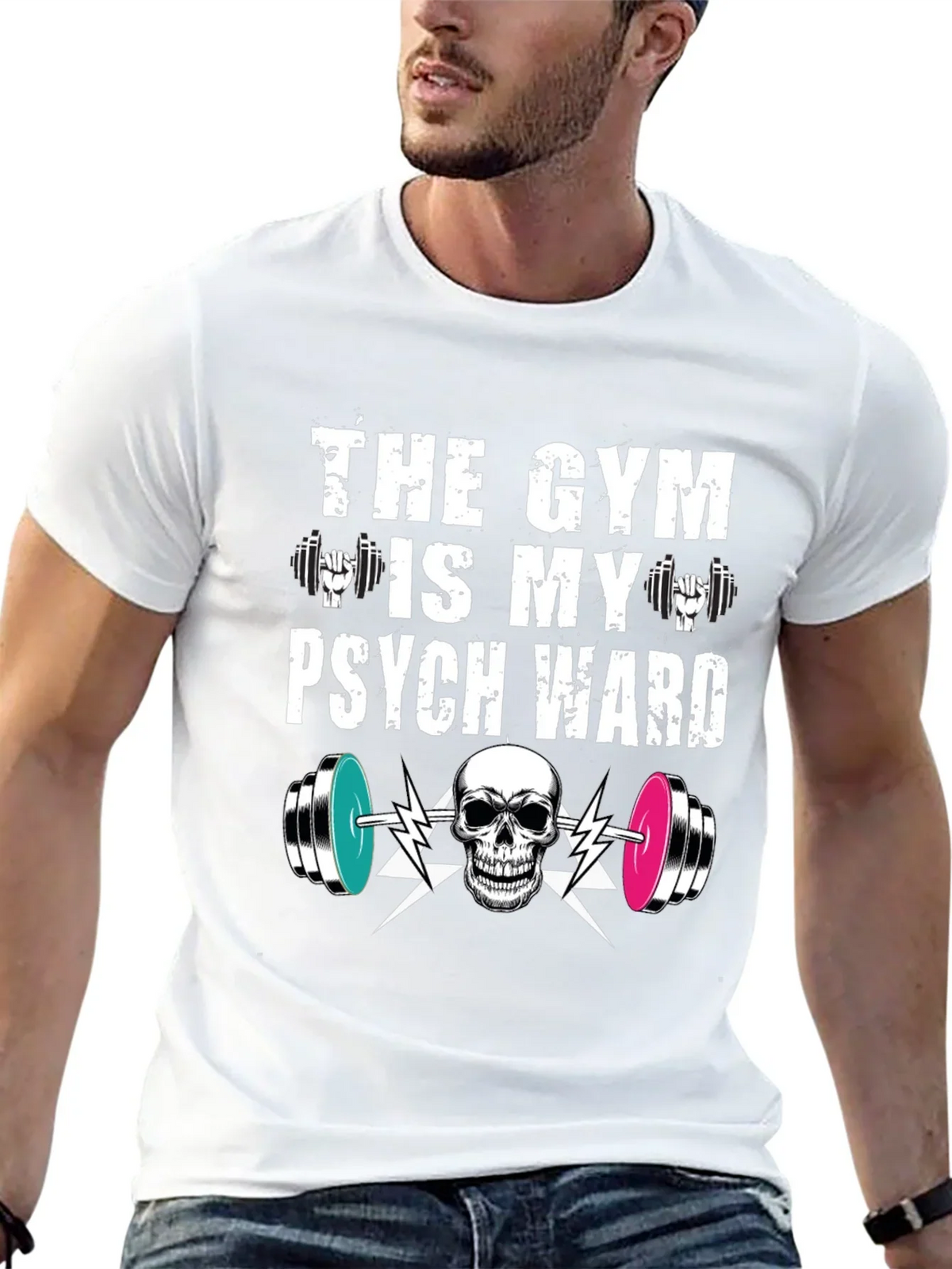 Gym is My Psych Ward T-Shirt product image 12