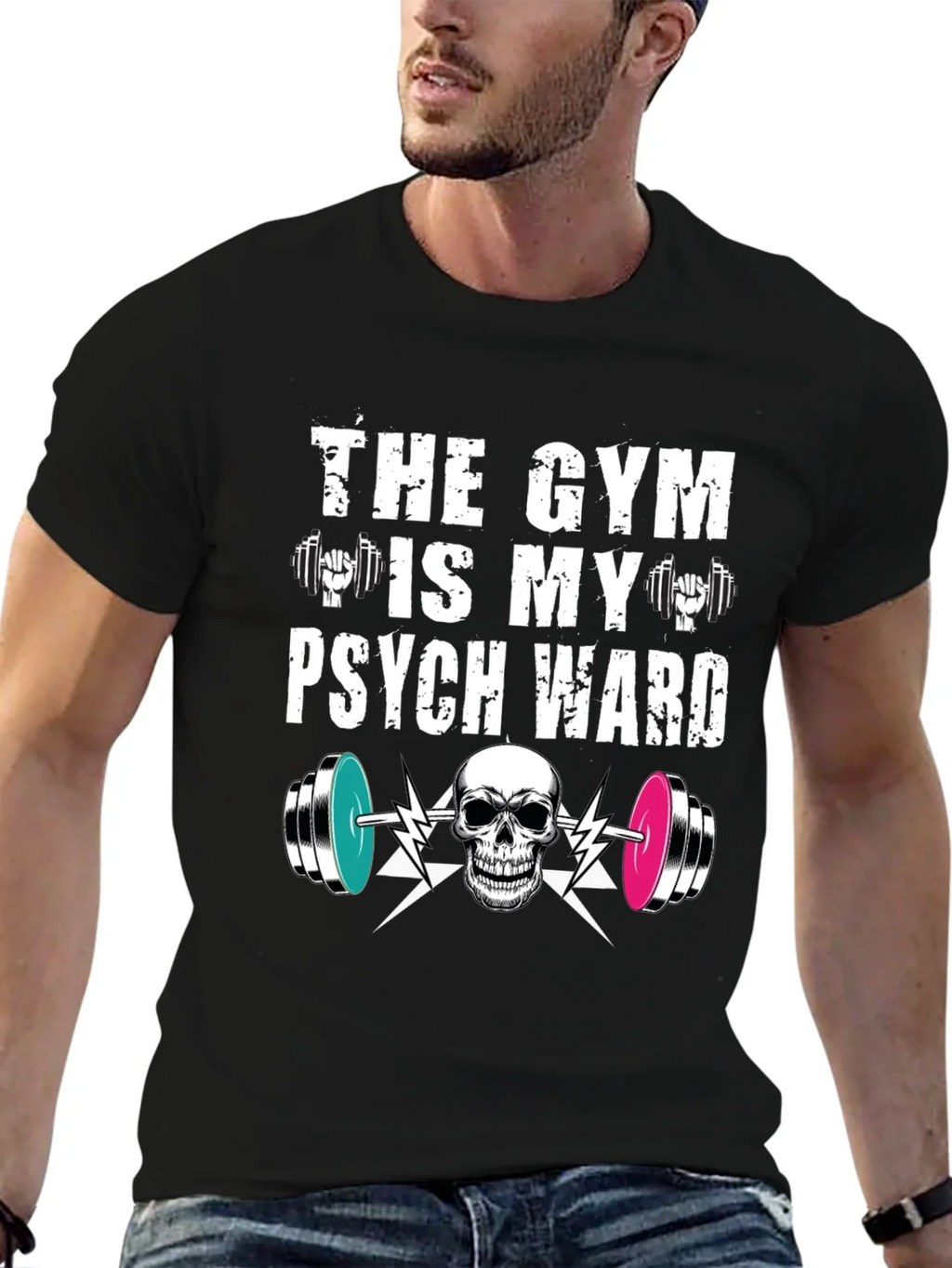 Gym is My Psych Ward T-Shirt product image 6
