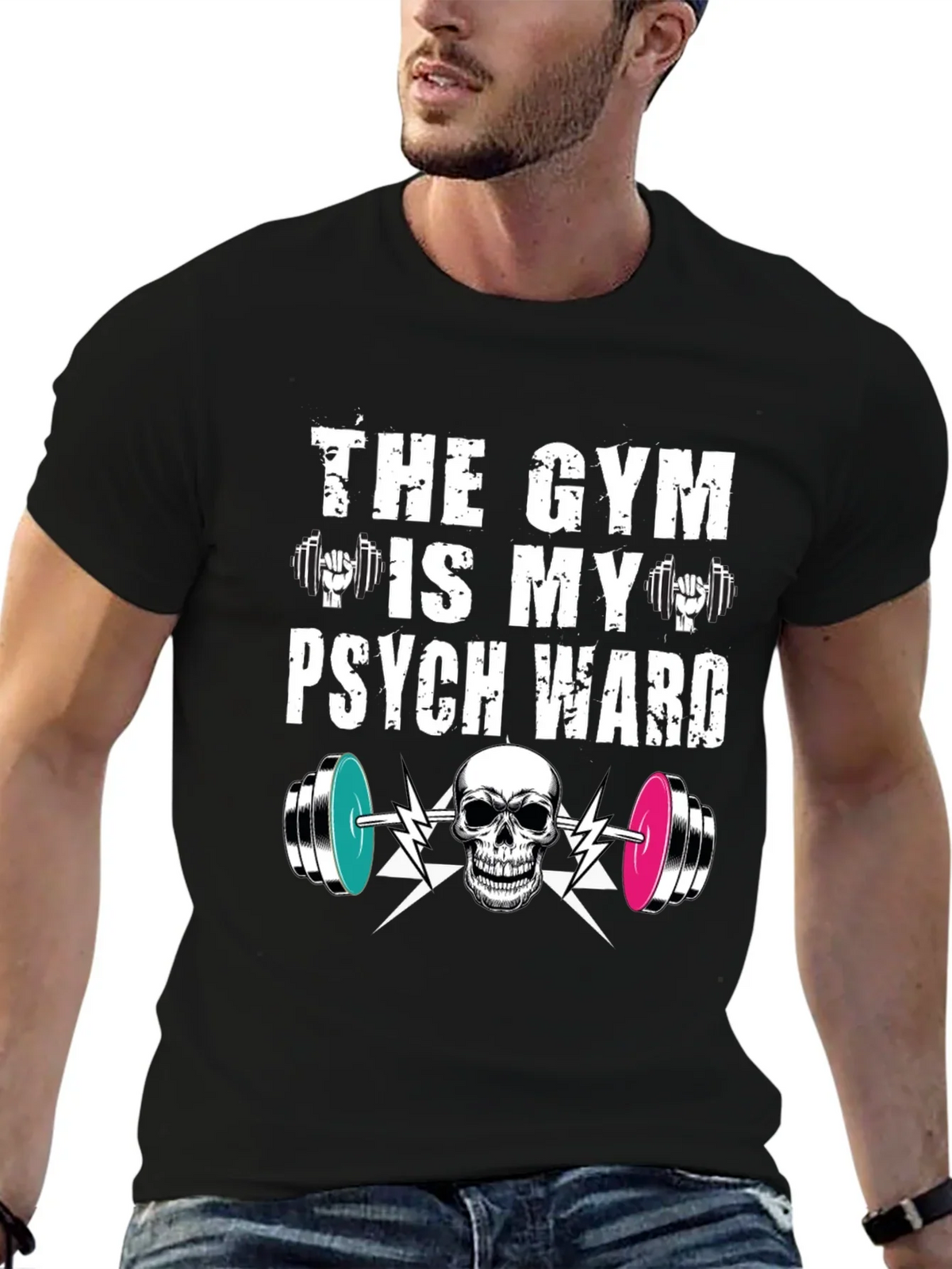 Gym is My Psych Ward T-Shirt product image 6