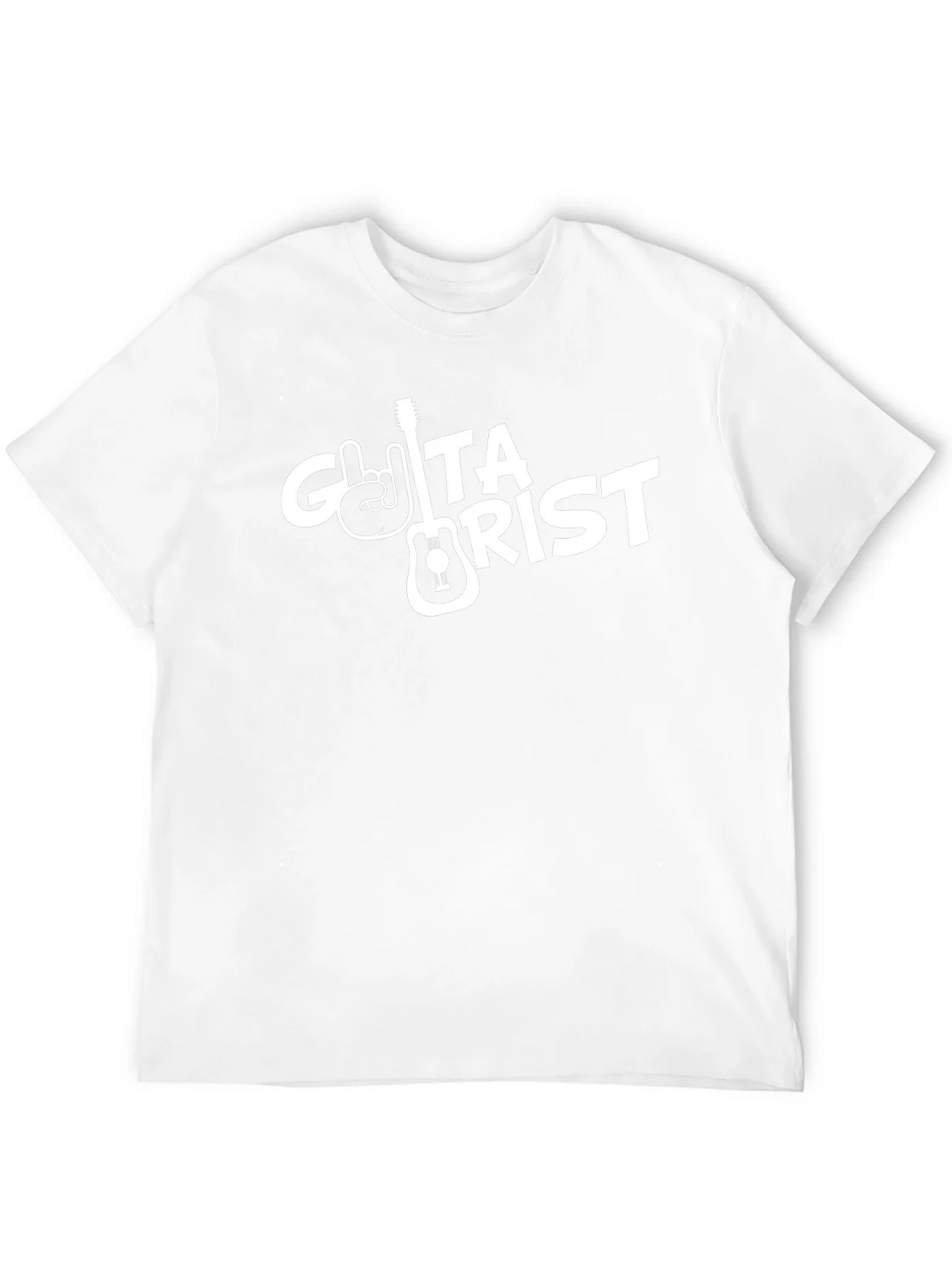 Guitarist Black T-Shirt with Rock Hand Design product image 11