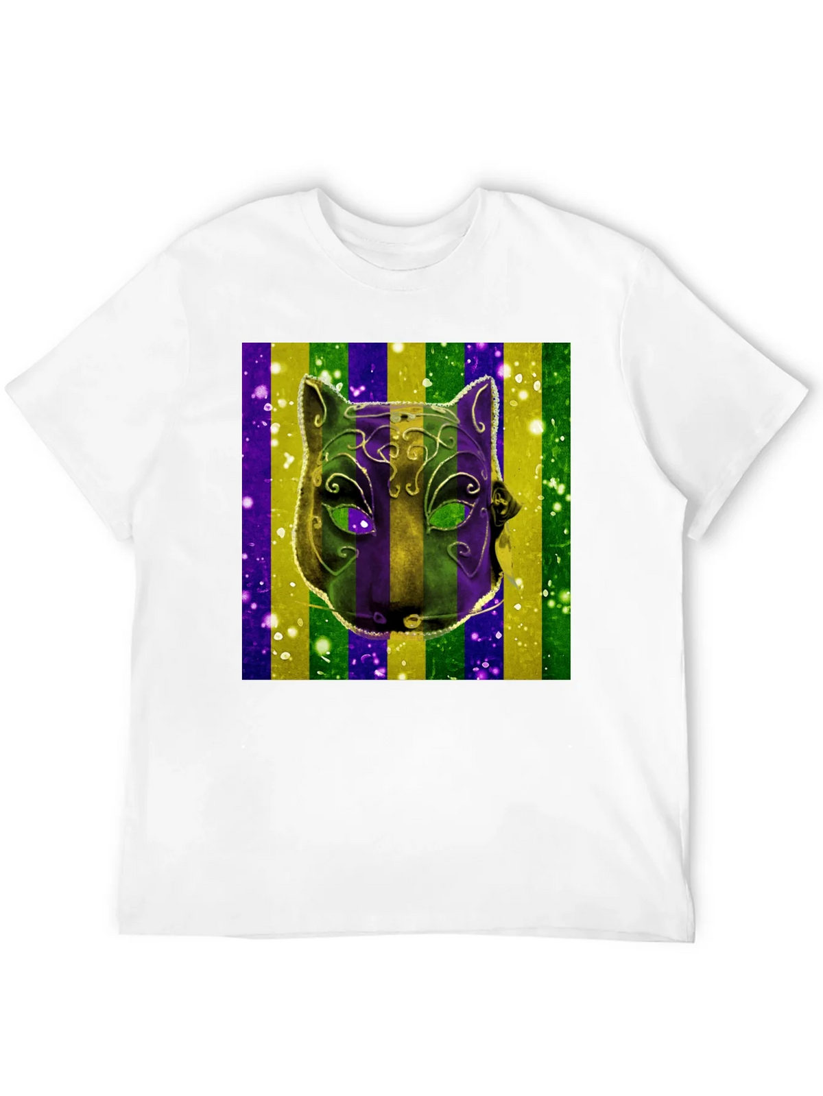 Mardi Gras Mask Graphic Tee product image 11