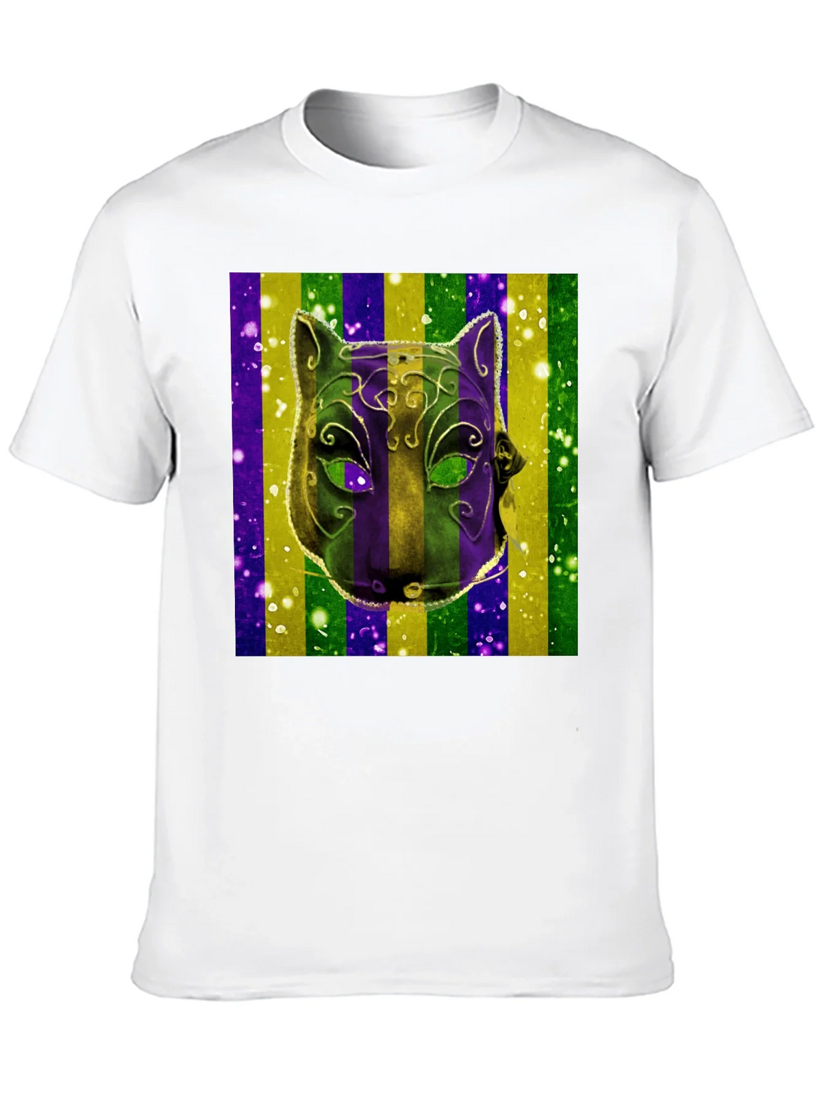 Mardi Gras Mask Graphic Tee product image 9