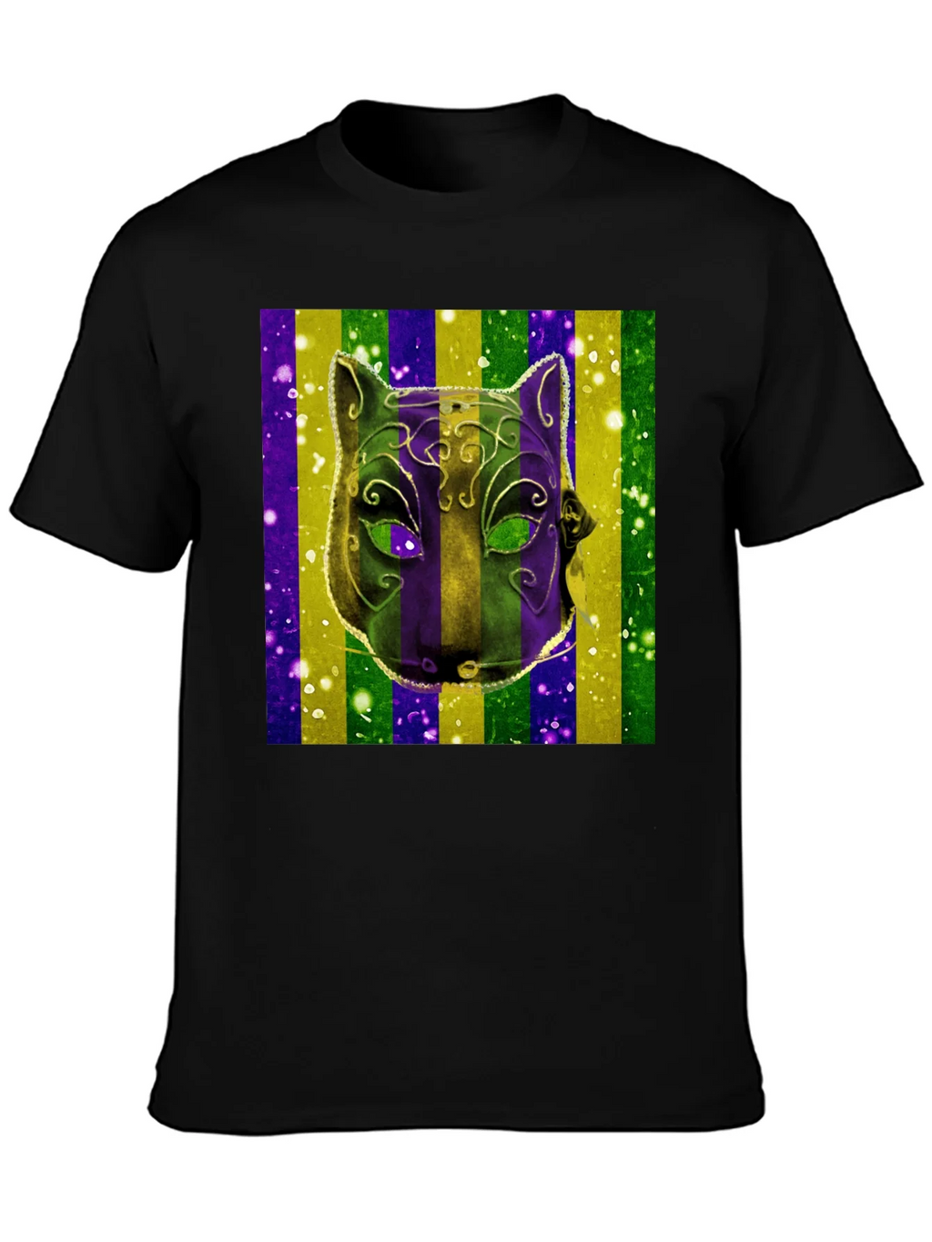 Mardi Gras Mask Graphic Tee product image 3
