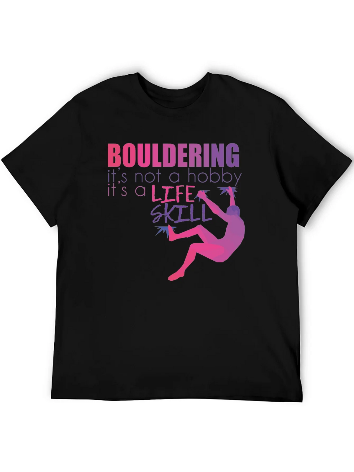 Bouldering Life Skill Graphic Tee product image 5