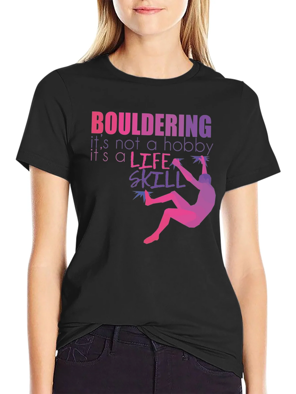 Bouldering Life Skill Graphic Tee product image 2