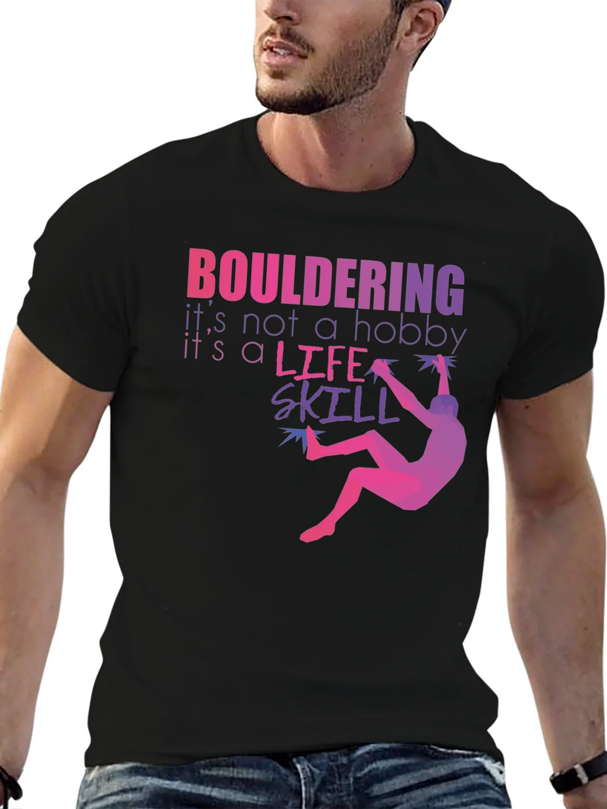 Bouldering Life Skill Graphic Tee product image 6
