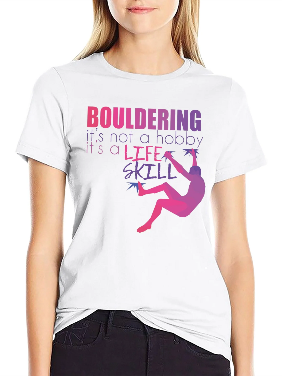 Bouldering Life Skill Graphic Tee product image 8