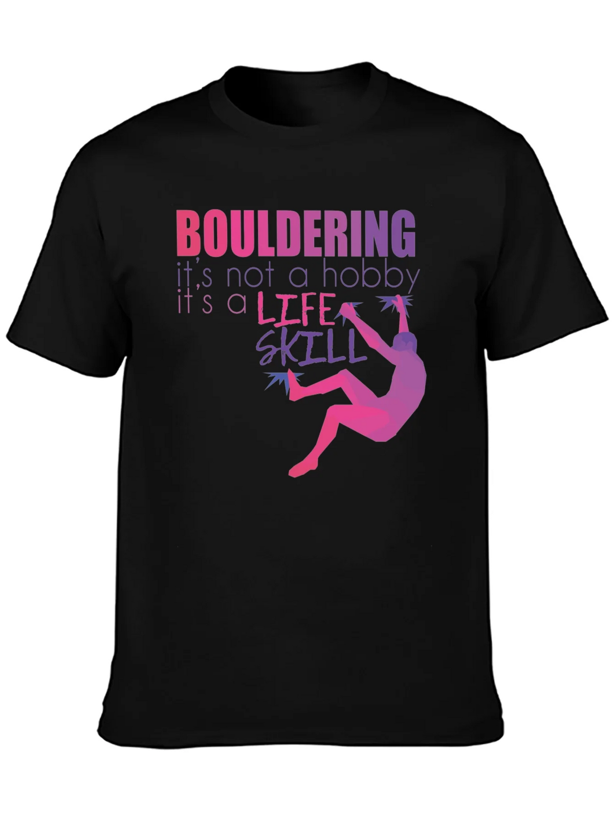 Bouldering Life Skill Graphic Tee product image 3